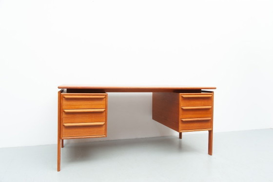 Image 1 of Teak Schreibtisch von GV Gasvig für GV Møbler, 1960er