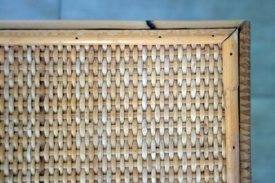Coppia di comodini in vimini intrecciato e bambù, anni '70/'80 – Rattan, Wicker (photo 13 of 15)