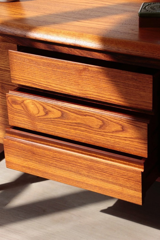 Image 1 of White Newton Teak Sideboard: Large “Petersfield” Sideboard