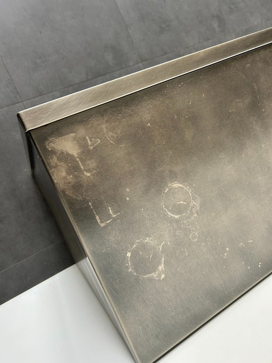 Belgochrom Wagner Sideboard – 5-türig – gebürstetes Schwarzchrom – Metal (photo 7 of 8)