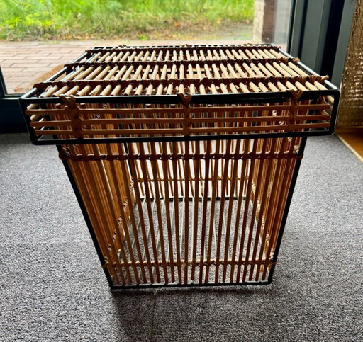 Panier Rohé en rotin vintage 1960