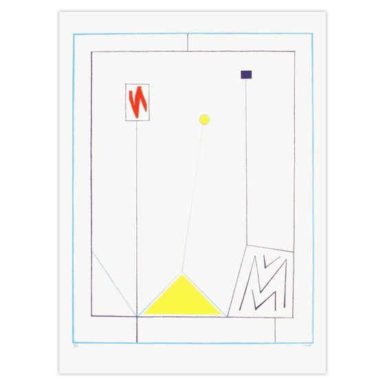 Image 1 of Jean Claude ROSSEL Composizione III Serigrafia firmata