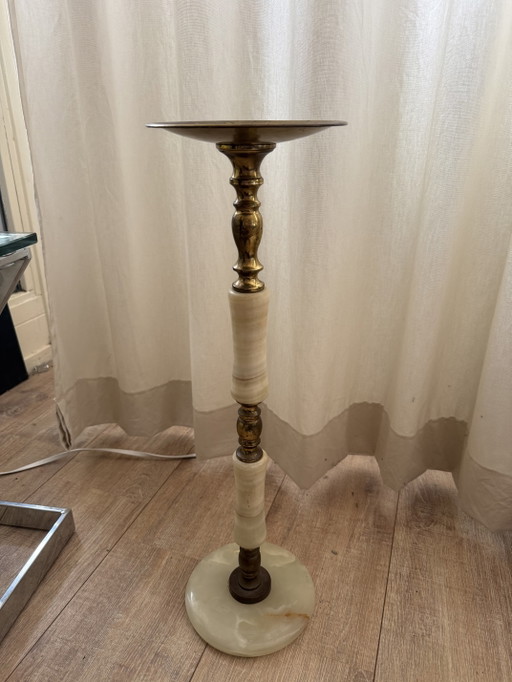 Large candlestick with onyx