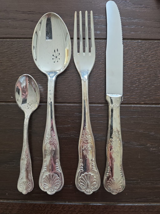 Servizio completo di posate in argento 800 di Alfred Pollak (Vienna).