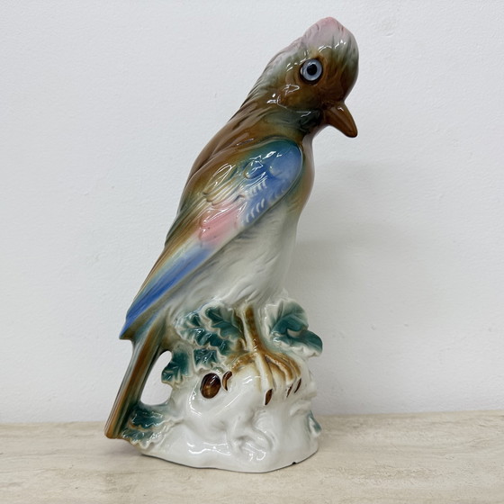 Image 1 of Vintage porcelain Parfume lamp bird , 1950s