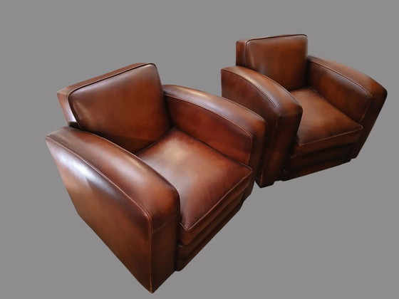 2 Fauteuils Club Cuir Vintage – Leather (photo 4 of 5)