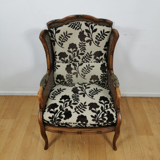 Image 1 of Fauteuils Giorgetti en simili bambou vintage, chaises de jardin, PRIX FIXE