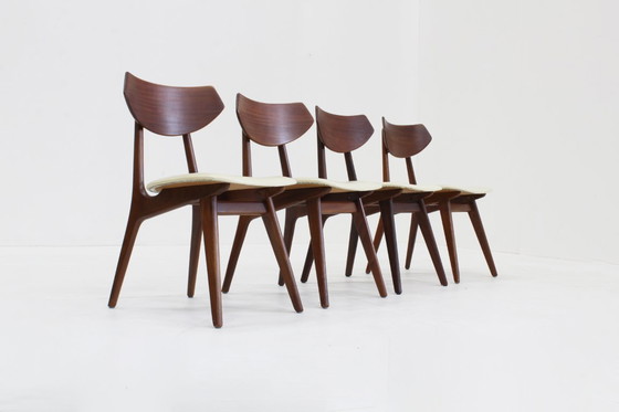 Image 1 of Set van 4 Vintage Mid Century eetkamer stoelen 1960s