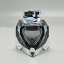 Briquet de table exceptionnel des années 1960 en verre Sommerso de Murano, signé Flavio Poli pour Seguso
