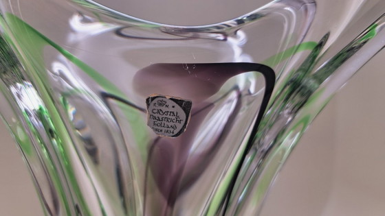 Image 1 of Superbe vase en cristal vintage - Max Verboeket - Kristalunie Maastricht
