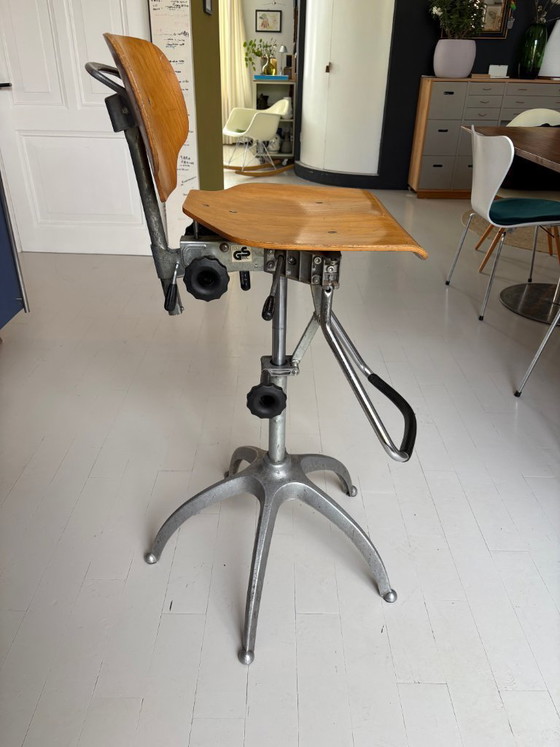 Image 1 of Sedia da tavolo da disegno regolabile anni '60