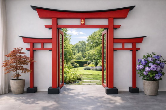 Image 1 of Japanisches MIVA Torii Tor für Garten und Anlagen 630 x 268 cm