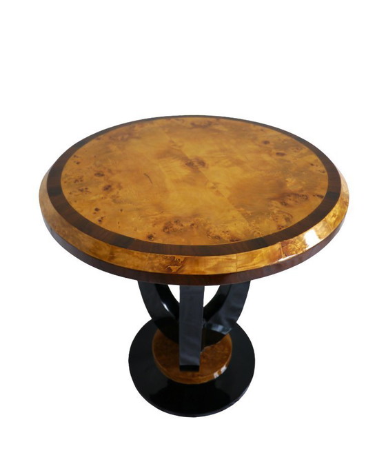 Image 1 of 2 tables d'appoint rondes Art Déco