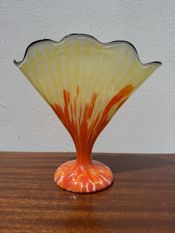Image 1 of Franz Welz Art Deco Fan Vase