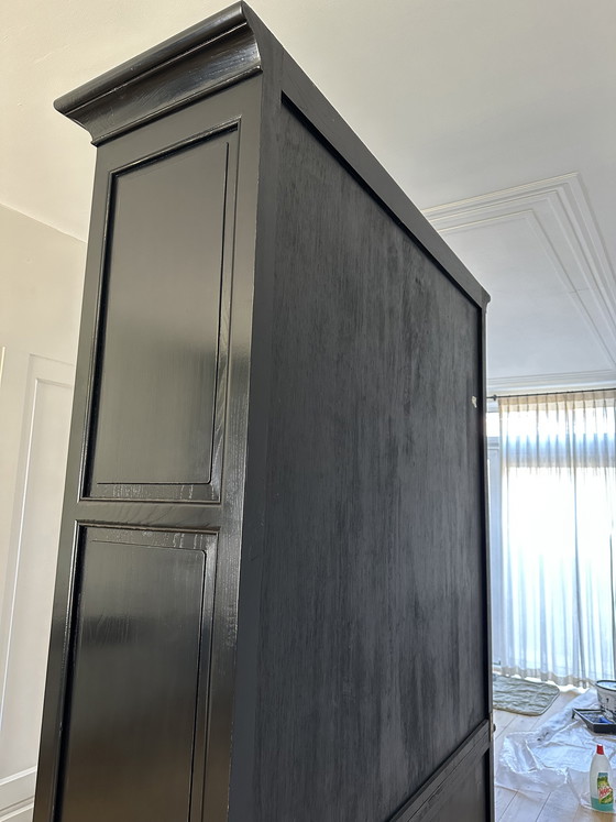 Image 1 of Vintage black sideboard