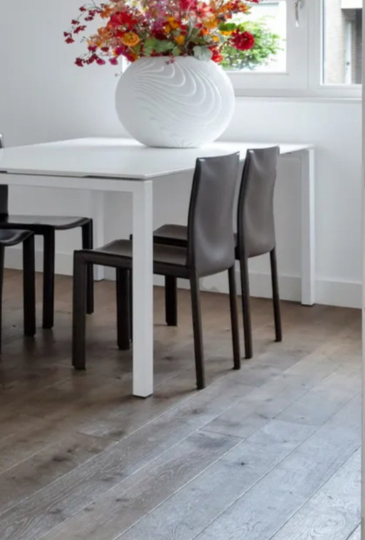 Leather dining chairs Enrico Pellizoni
