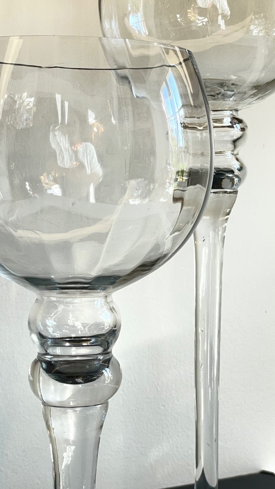 Image 1 of Vintage XL kristallen theelichthouders