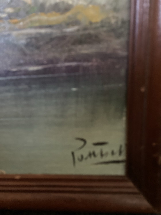 Paesaggio italiano Antonio Ponticelli olio su tela – Arte, Legno (photo 2 of 9)