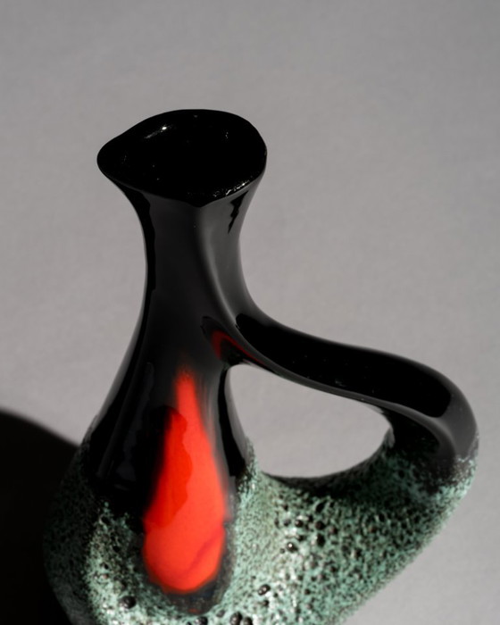 Image 1 of Vintage Fat Lava Vaas Vallauris Aardewerk Marino de la Vaucour Atelier Cerenne MCM