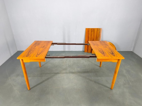 Image 1 of Danish Mid Century Teak Extendable Dining Table, 1960s