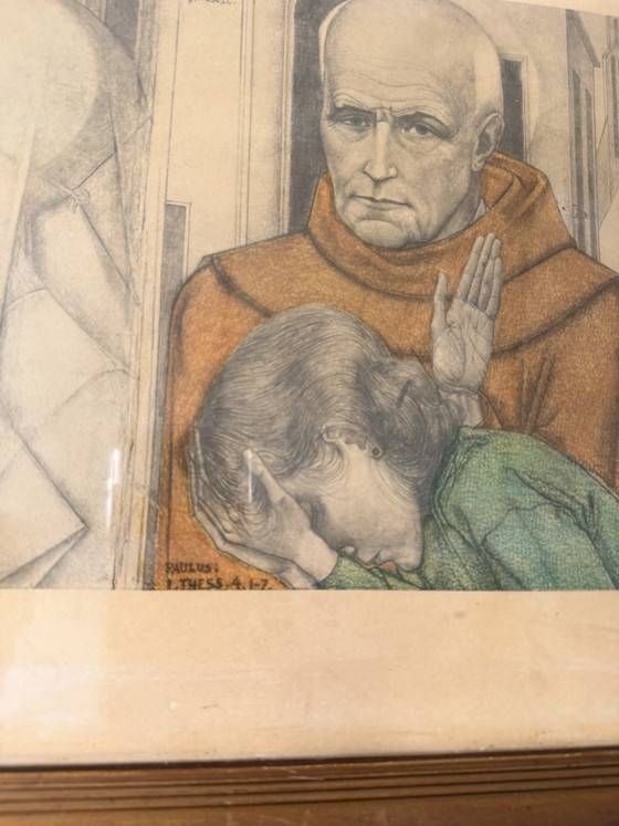 Jan Toorop 1858-1928 / Originele Lithografie - Het Offer 1927 – Litho's & Zeefdrukken, Paper (photo 5 of 10)