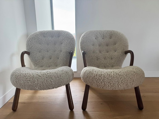 Image 1 of Arnold Madsen Clam Chair - Schapenvacht