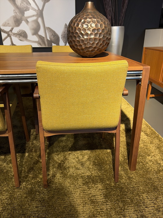 Image 1 of Harvink “Splinter” eetkamerstoel noten frame