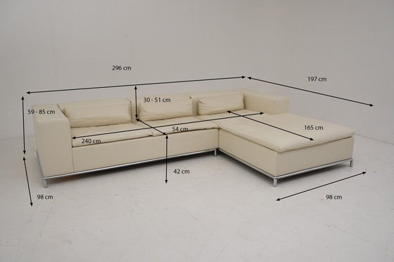 Image 1 of Divano angolare De Sede DS 7 in pelle beige