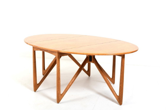 Image 1 of Drop Leaf Dining Table by Niels Koefoed Dinamarca Años 60