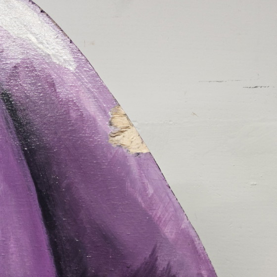 Image 1 of Statue / découpe / figurine en bois grandeur nature de Madonna (reine de la pop)