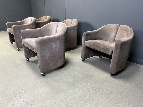 Image 1 of Poltrone PS142 di Eugenio Gerli per Tecno, anni &#39;70 - Set di 5