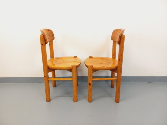 Image 1 of Set di 2 sedie vintage scandinave in pino Rainer Daumiller degli anni '60/'70