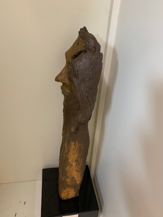 Image 1 of statua in ceramica alta 68 cm fatta a mano