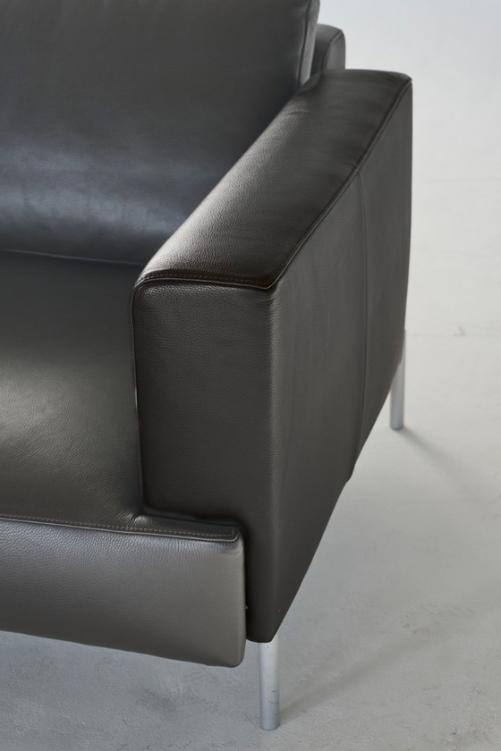 Image 1 of Divano di design FSM EASY | Pelle spessa a sigaro