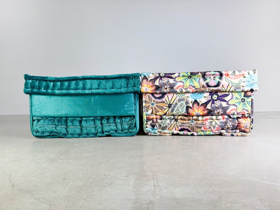 Image 1 of Moderne Roche Bobois Sofa Mah Jong Couch Hans Hopfer Kleurrijk