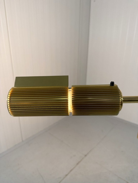 Image 1 of Viktor Frauenknecht messing Haloprofil 878HR vloerlamp Swiss Lamps