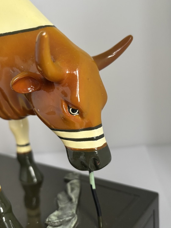 Image 1 of Design XL beeld Cow Parade scultura “latte al cioccolato” 2002