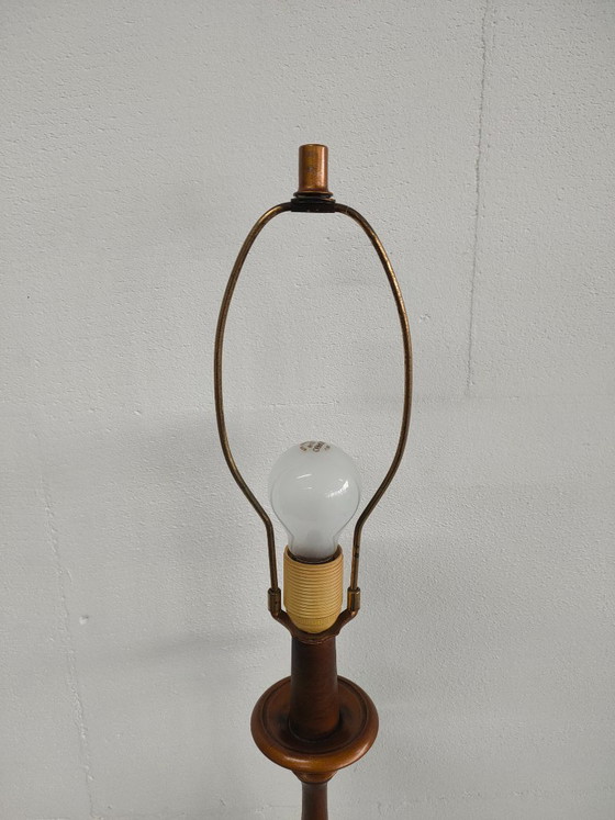 Image 1 of Wooden Florentine Style table lamp '60s (without shade)