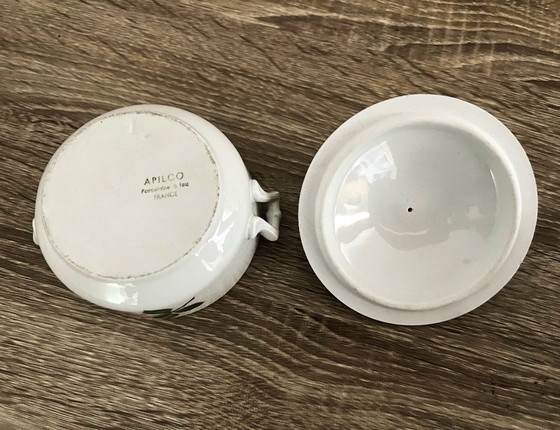 Image 1 of Azucarero o dulcera Apilco - Decoración rosas