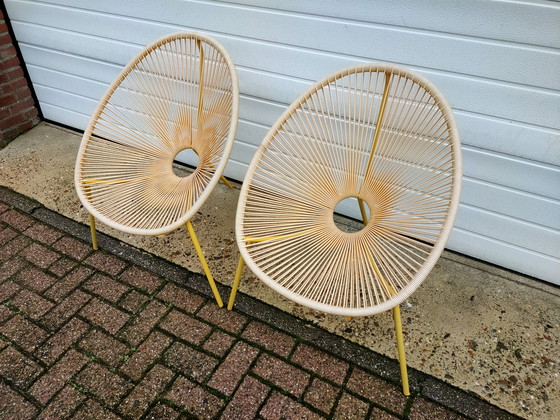 Image 1 of Spaghetti stoelen jaren 70.