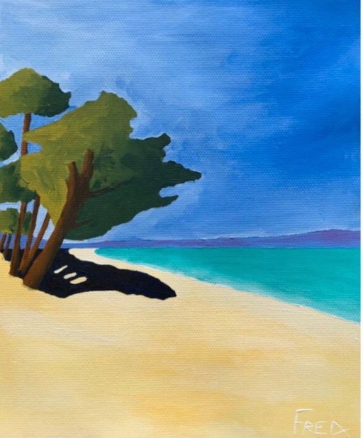 Acryl auf Leinwand 30 x 24 cm. Zum Einrahmen.