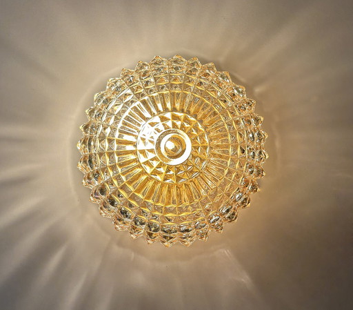 2X Mid Century Glass Wall Lights