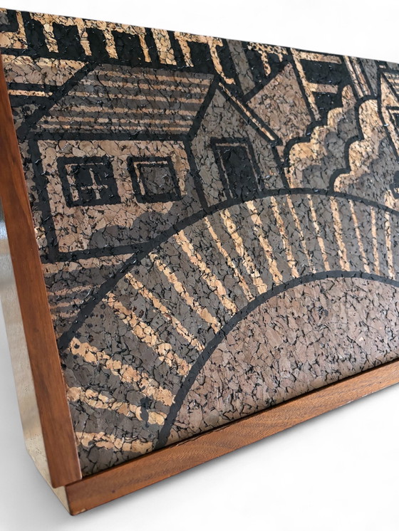 Image 1 of Klein dressoir met echte kurkprint | The Vintage Vibe