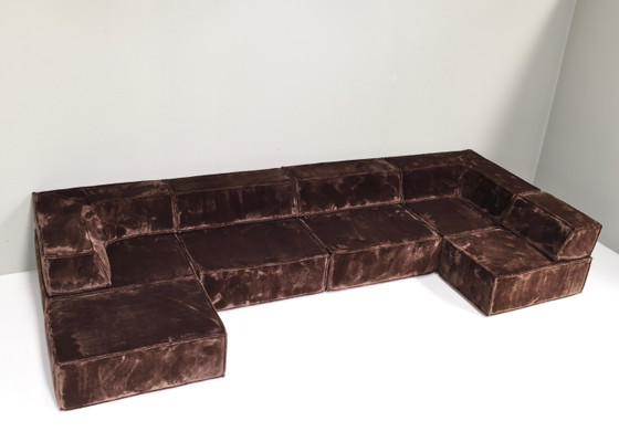 Divano componibile COR Trio marrone cioccolato Germania Svizzera 1972 NUOVA TAPPEZZERIA, Divani modulari (foto 9 di 20)