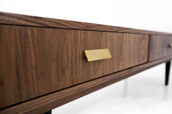 Image 1 of Walnut lowboard 2 drawers - L02