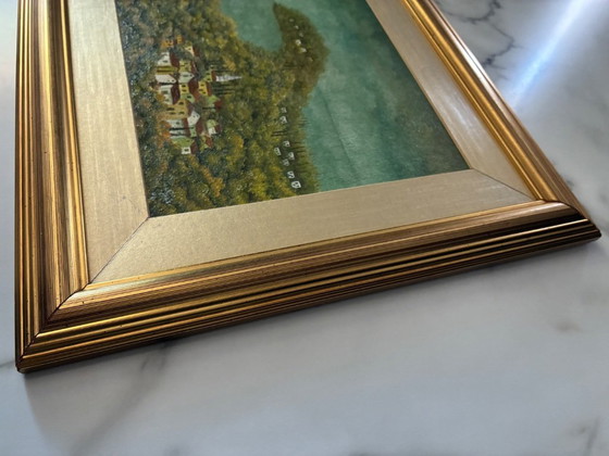 Image 1 of Naïve landscape oil painting