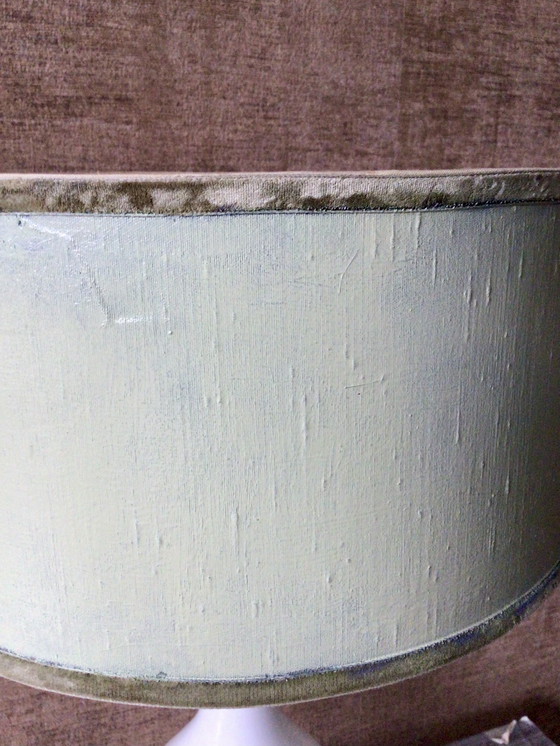 Image 1 of Lampada da tavolo vintage in vetro opalino