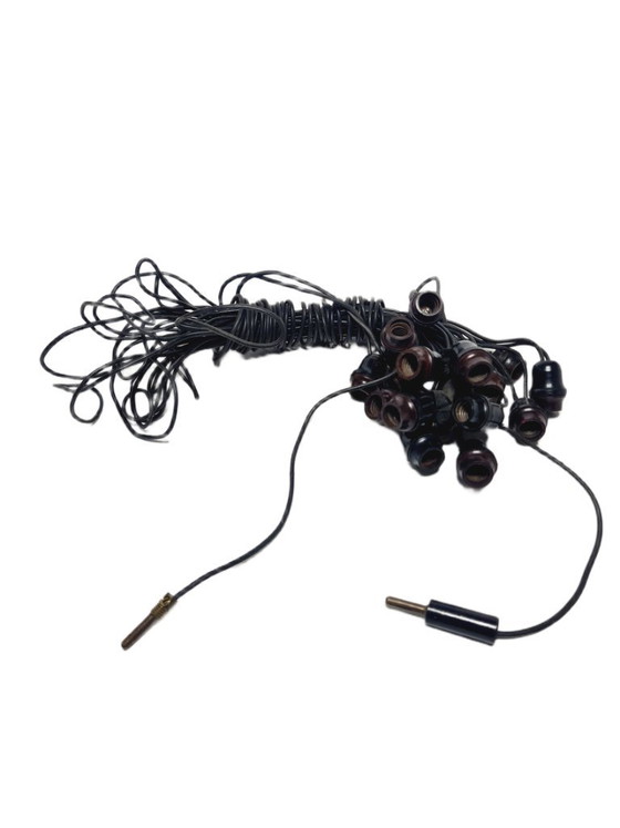 Ebonieten Art Deco kerstverlichting, Polen, jaren 1930 – Plastic, Rubber (photo 6 of 6)
