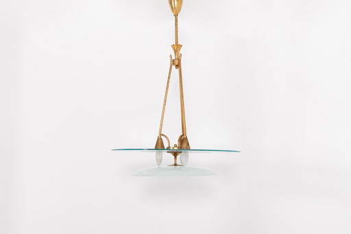 Plafondlamp Pietro Chiesa van Fontana Arte, Italië, jaren 1930.