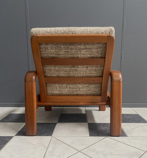Image 1 of Fauteuil des années 1970 de la marque Dyrlund Denmark, avec un bon revêtement d'origine.